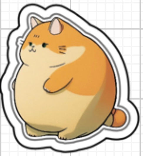Vinyl Sticker fette Katzen