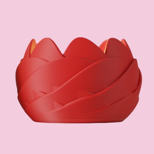 LED-Teelichthalter im Lotus-Design